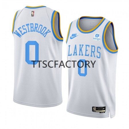 Maillot Basket Los Angeles Lakers Russell Westbrook 0 Nike 2022-23 Classic Edition Blanc Swingman - Homme